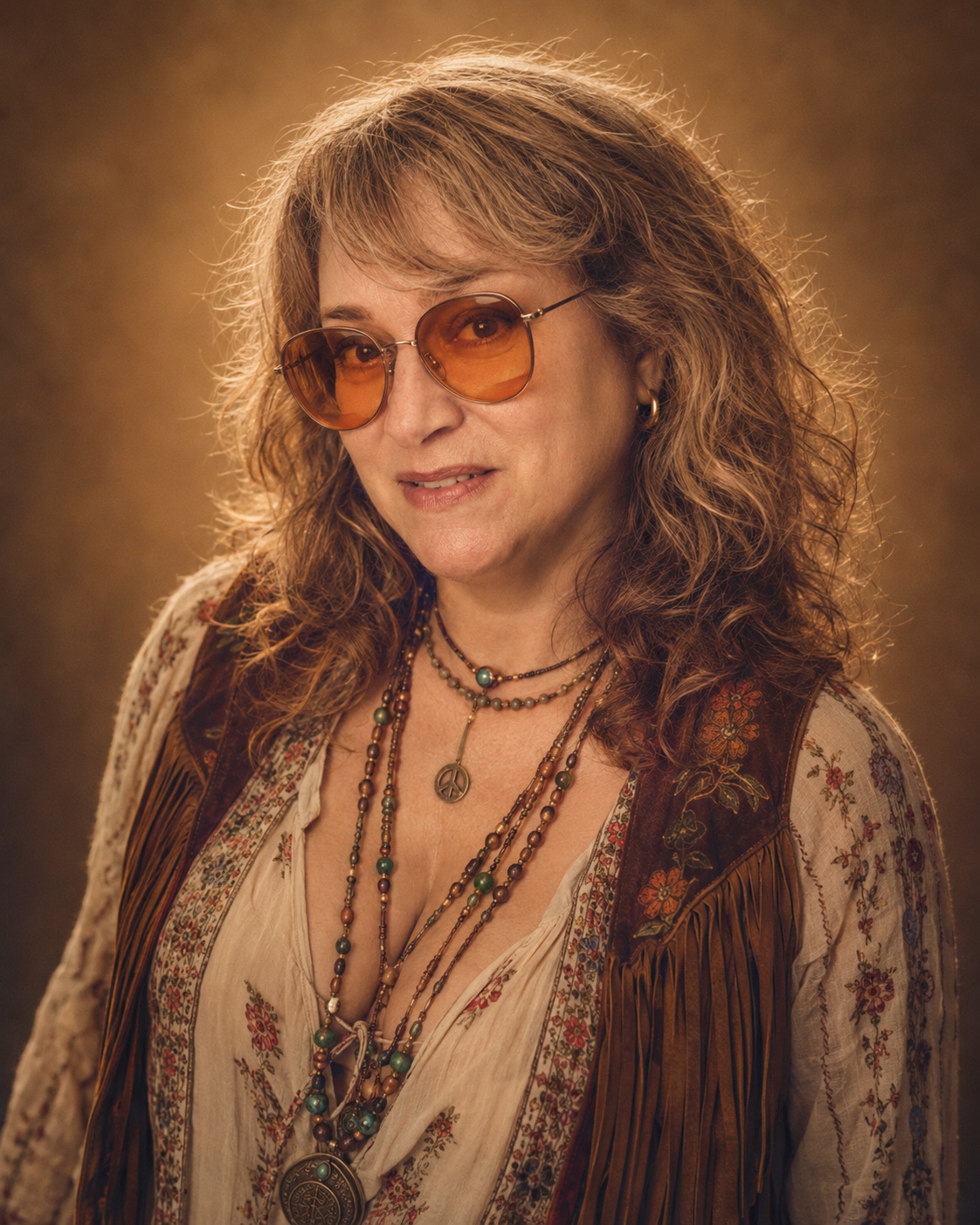 1970s-style portrait of Julie