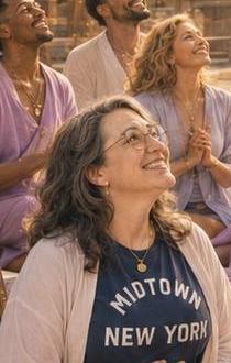 Julie in the original retreat art