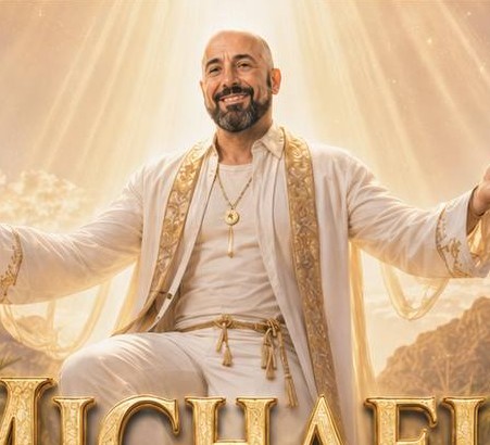 Michael in the original wellness retreat art